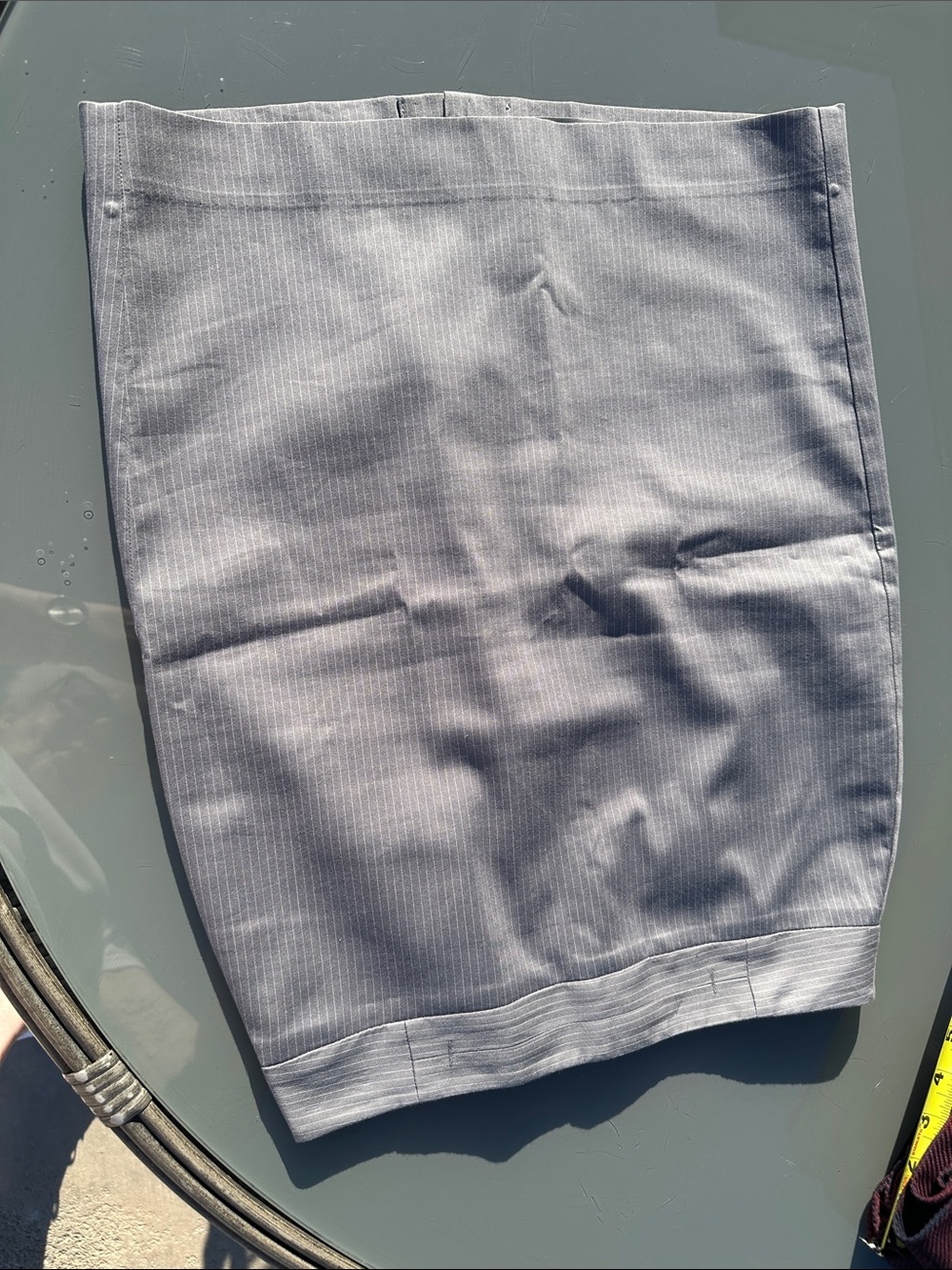 Ann Taylor Petite striped pencil skirt size OP EUC
